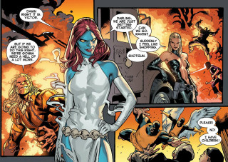 Comic autumn fire woman man - a white dress and a man free wallpaper