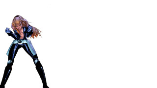 Woman black suit gun white 2 - allen jones free wallpaper