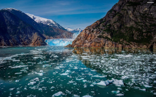 Glacier mountains ice floating snow - the mountain free wallpaper