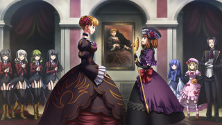 Group people painting woman dress - official art free wallpaper for desktop