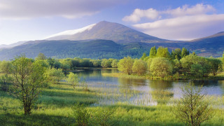 Lake mountains trees cloudy sky 16 - ada hill walker free wallpaper for desktop