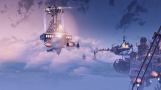 Futuristic city sky clouds lights - futuristic free wallpaper