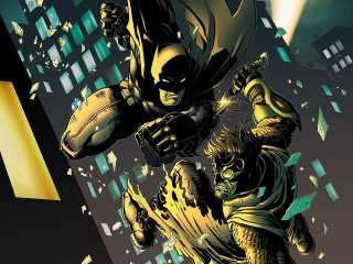 Batman catwoman city yellow light - a yellow light free wallpaper