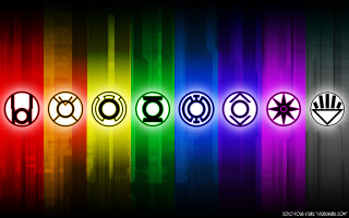 Rainbow colored wallpaper symbols black 2 - different free wallpaper