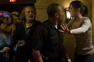 Woman man crowd people standing - movie still free wallpaper