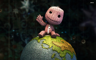 Stuffed animal globe stars black - animal free wallpaper