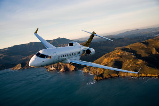 White plane flying water mountain - luxury free wallpaper