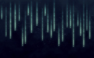 Dark background green numbers black - white number free wallpaper