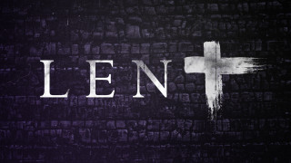 Cross black background lent white - a cross free wallpaper