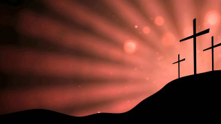 Cross hill bright background sunburst - radiant free wallpaper