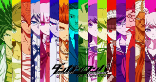 Anime characters colorful hair glasses 3 - colored free wallpaper