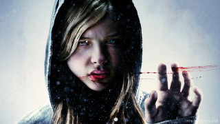 Bloody woman hoodie bloody hand - her mouth free wallpaper