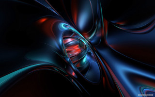 Blue red swirl red center 2 - a computer free wallpaper for desktop