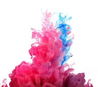 Pink blue liquid mixing water - the water free wallpaper