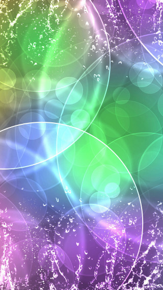 Colorful background circles bubbles blurry - the middle free wallpaper