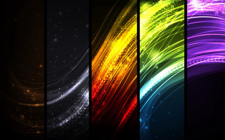 Colorful lines black white yellow - triadic free wallpaper