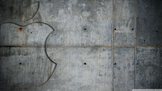 Metal apple logo wall rivets - ray free wallpaper
