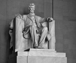 Abraham lincoln statue chair room - free portrait wallpaper