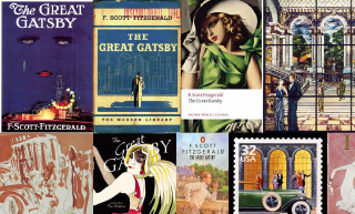 Vintage postcards woman green dress - a collage free wallpaper