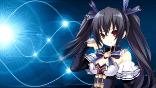 Anime girl blue background long - a blue star free wallpaper