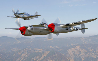 Planes flying sky mountains blue - dieselpunk free wallpaper