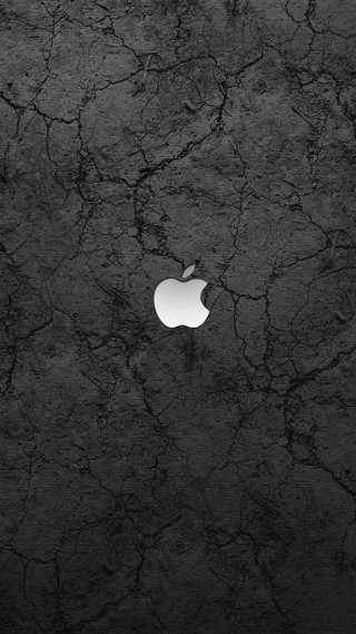 Apple logo cracked surface wallpapered - cracked free wallpaper