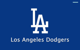 Blue background los angeles dodgers 2 - international typographic style free wallpaper for desktop