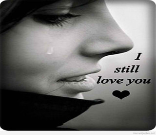 Sad woman quote i still - the side of her face free wallpaper