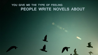 Flock birds flying blue sky - science fiction free wallpaper