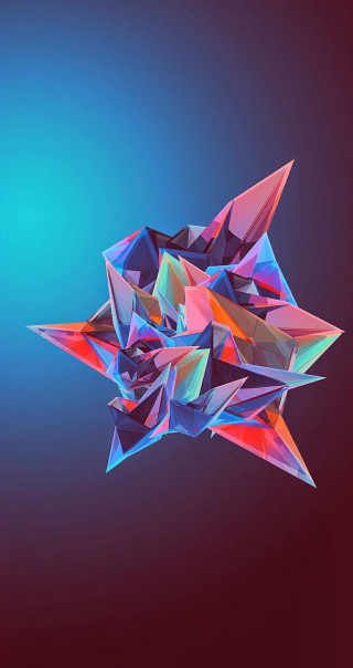 Colorful abstract star blue red - a colorful abstract design free wallpaper