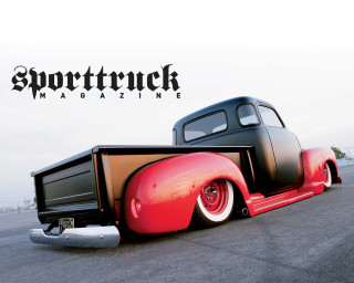 Red black truck black brown - ed roth free wallpaper