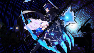 Anime couple tunnel blue lights - a tunnel free wallpaper