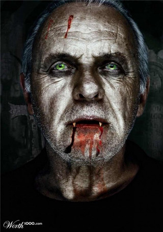 Creepy green eyed man bloodied - green eye free wallpaper