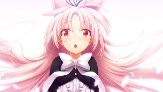 Girl long pink hair bow 3 - aguri uchida free wallpaper