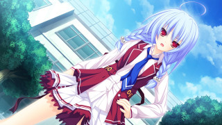 Girl dress tie building sky - aguri uchida free wallpaper