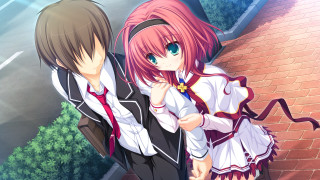 Anime characters brick wall camera - a brick wall free wallpaper for desktop