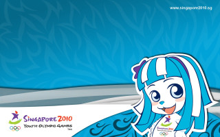 Cartoon girl blue hair blue - pop surrealism free wallpaper