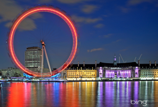 Ferris wheel night sky city - bertram brooker free wallpaper