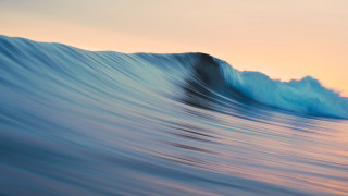 Breaking wave ocean sunset dawn 3 - a blue ocean free wallpaper
