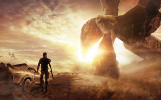 Man car desert dinosaur background 2 - a man free wallpaper