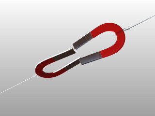 Red black object string hook - a string free wallpaper