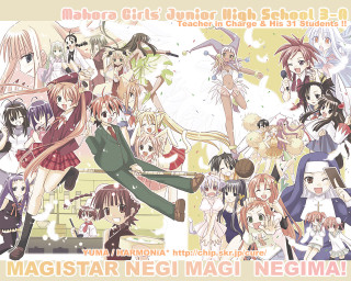 Anime characters group school title - a group of anime characters free wallpaper