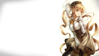 Blonde woman rococo magic girl - inspired free wallpaper