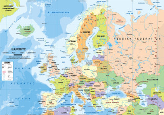 Europe map major cities major 2 - major city free wallpaper