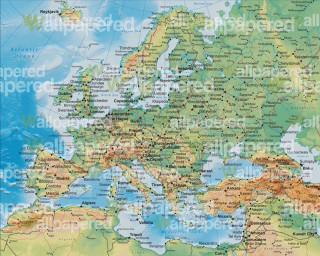 Europe map major cities major 4 - major free wallpaper