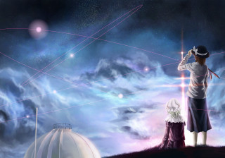 Man woman hill dress hat - top of a hill next free wallpaper