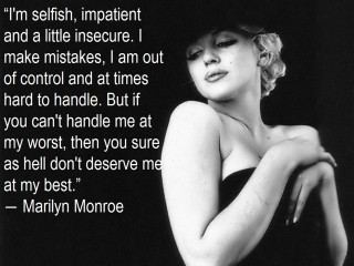 Marilyn monroe quote self confidence - realism free wallpaper