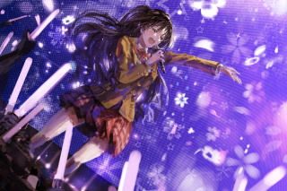 Girl long hair stage arms - a hologram free wallpaper for desktop