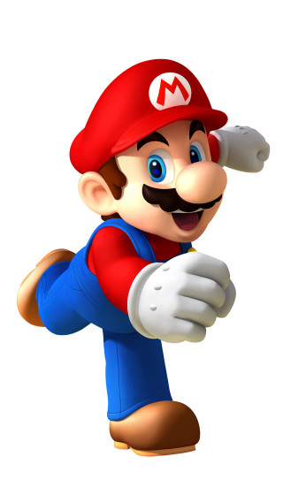 Cartoon mario running arms out - unreal free wallpaper