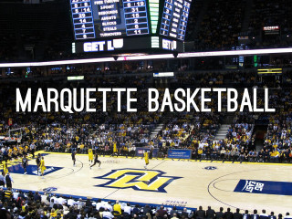 Basketball court crowd sign marquette - a large sign free wallpaper